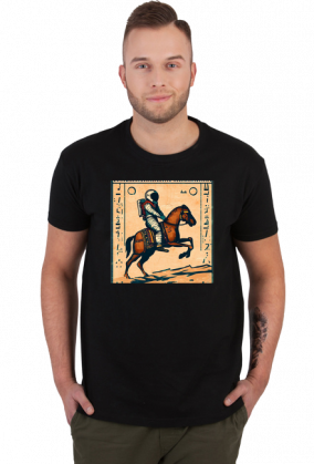 Męska koszulka Astronaut riding a horse 7  (T1-KW4-W16-K2)