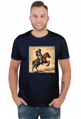 Męska koszulka Astronaut riding a horse 7  (T1-KW4-W16-K2)