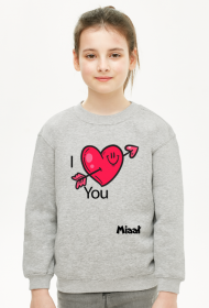 bluza dziecieca serce
