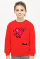 bluza dziecieca serce