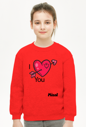bluza dziecieca serce