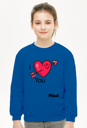 bluza dziecieca serce
