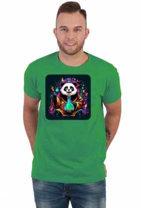 Męska koszulka Panda 3 (T1-KW28-W19-K15)