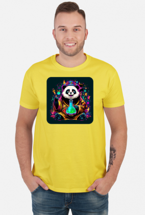 Męska koszulka Panda 3 (T1-KW28-W19-K15)
