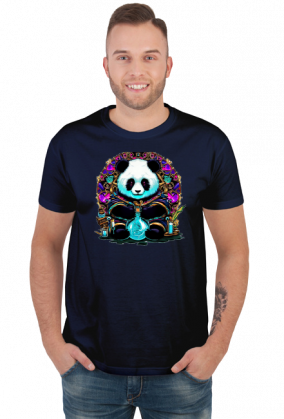 Męska koszulka Panda 6 (T1-KW28-W20-K7)