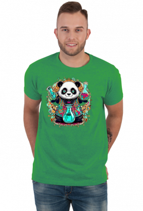 Męska koszulka Panda 2 (T1-KW28-W76-K14)