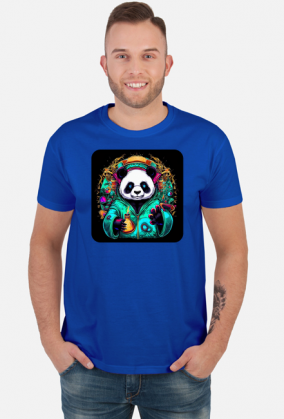 Męska koszulka Panda 5 (T1-KW28-W78-K15)