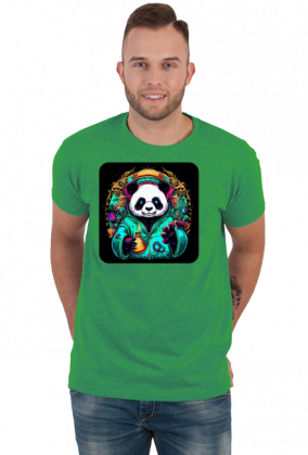 Męska koszulka Panda 5 (T1-KW28-W78-K15)