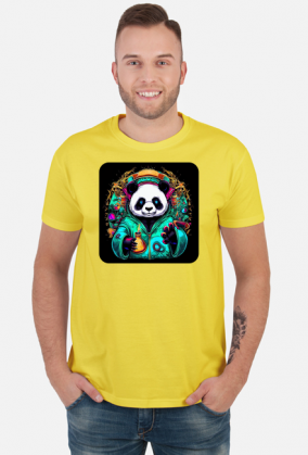 Męska koszulka Panda 5 (T1-KW28-W78-K15)