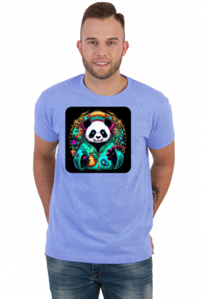 Męska koszulka Panda 5 (T1-KW28-W78-K15)