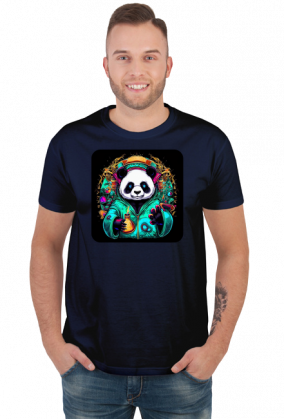 Męska koszulka Panda 5 (T1-KW28-W78-K15)