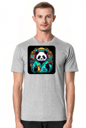 Męska koszulka Panda 5 (T1-KW28-W78-K15)