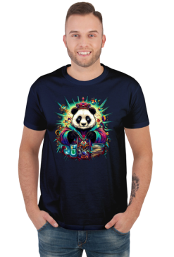 Męska koszulka Panda 12 (T1-KW28-W83-K14)