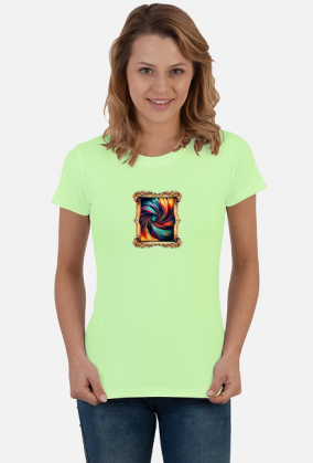 Damska koszulka AI Abstract Pattern 11 (T2-KW1-W87-K2)