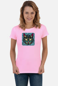 Damska koszulka Cat Arabic Style 1 (T2-KW11-W89-K9)