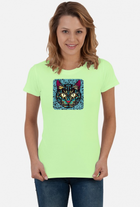 Damska koszulka Cat Arabic Style 1 (T2-KW11-W89-K9)