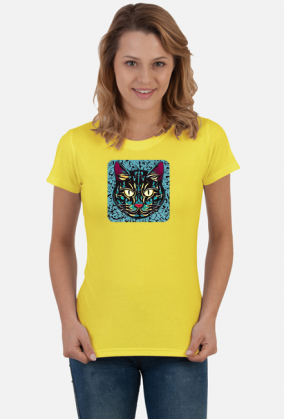 Damska koszulka Cat Arabic Style 1 (T2-KW11-W89-K9)