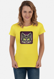 Damska koszulka Cat Arabic Style 4 (T2-KW11-W92-K7)