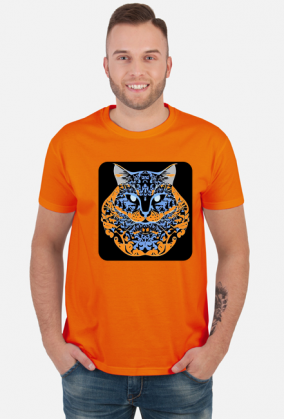 Męska koszulka Cat Arabic Style 5 (T1-KW11-W93-K2)