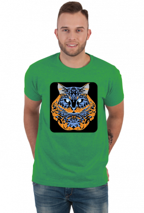 Męska koszulka Cat Arabic Style 5 (T1-KW11-W93-K2)