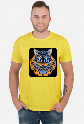 Męska koszulka Cat Arabic Style 5 (T1-KW11-W93-K2)