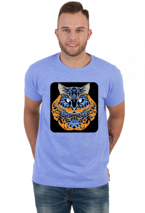 Męska koszulka Cat Arabic Style 5 (T1-KW11-W93-K2)