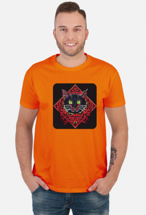 Męska koszulka Cat Arabic Style 7 (T1-KW11-W95-K2)