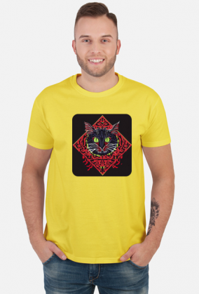 Męska koszulka Cat Arabic Style 7 (T1-KW11-W95-K2)