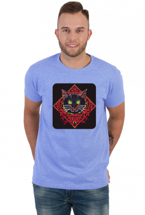 Męska koszulka Cat Arabic Style 7 (T1-KW11-W95-K2)