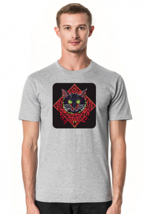 Męska koszulka Cat Arabic Style 7 (T1-KW11-W95-K2)