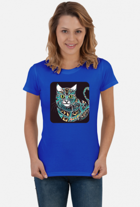 Damska koszulka Cat Arabic Style 10 (T2-KW11-W98-K6)