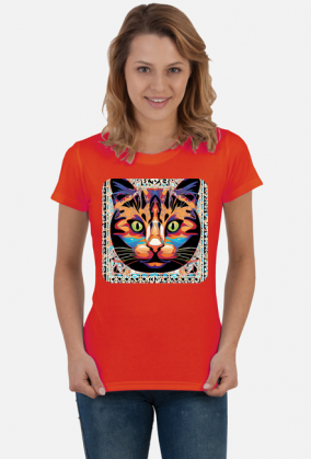 Damska koszulka Cat Marocco Style 3 (T2-KW11-W101-K9)