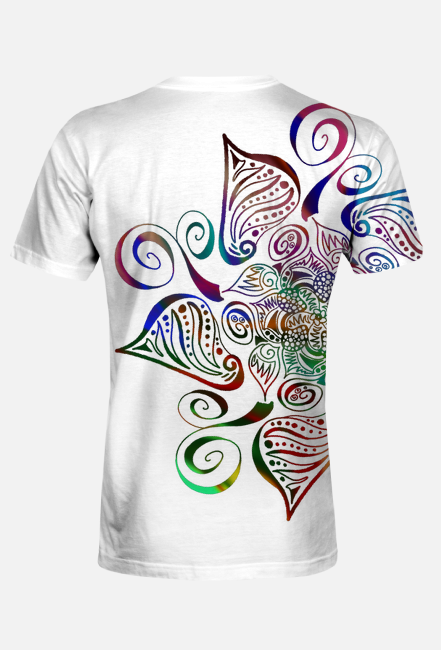 T shirt Mandala Swirl 001