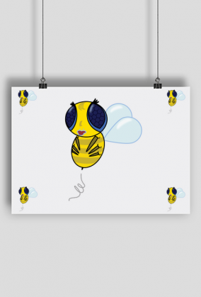Plakat A1 Poziomy - Pszczoła