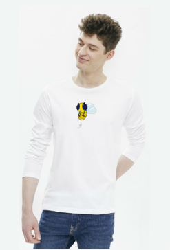 Męska Koszulka z Długim Rękawem – Pszczoła