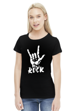 ROCK - T-shirt damski (7 kolorów)