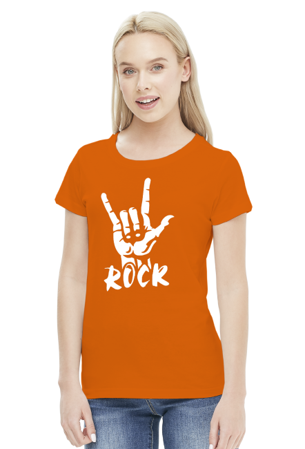 ROCK - T-shirt damski (7 kolorów)