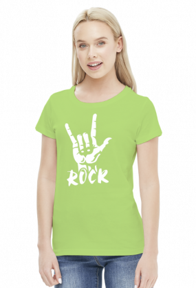 ROCK - T-shirt damski (7 kolorów)