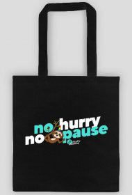 No hurry, no pause torba CZARNA