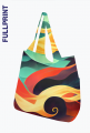 Kolorowa torba na ramie full print Abstrakcja