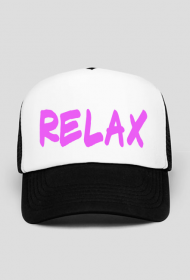 CZAPKA RELAX PINK TEXT