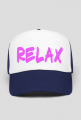 CZAPKA RELAX PINK TEXT