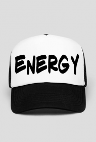 CZAPKA ENERGY BLACK TEXT