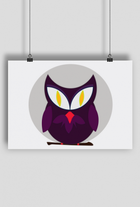 Plakat A1 Poziomy – sowa