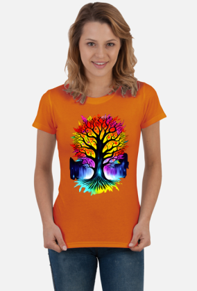 Koszulka Kolorowe Drzewo