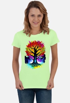 Koszulka Kolorowe Drzewo
