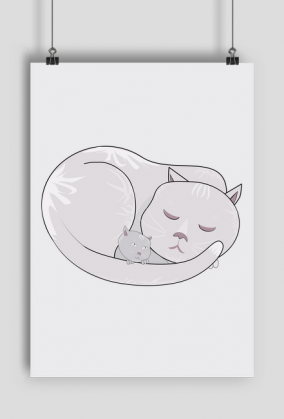 Plakat A2 Pionowy – kotki