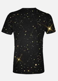 Koszulka full print T-Shirt Czarne gwiezdziste niebo