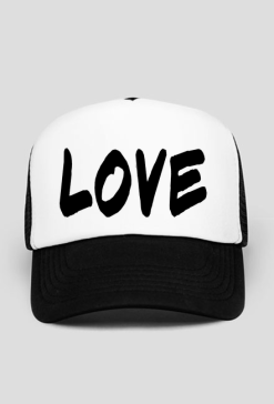 CZAPKA LOVE BLACK TEXT