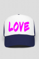 CZAPKA LOVE PINK TEXT
